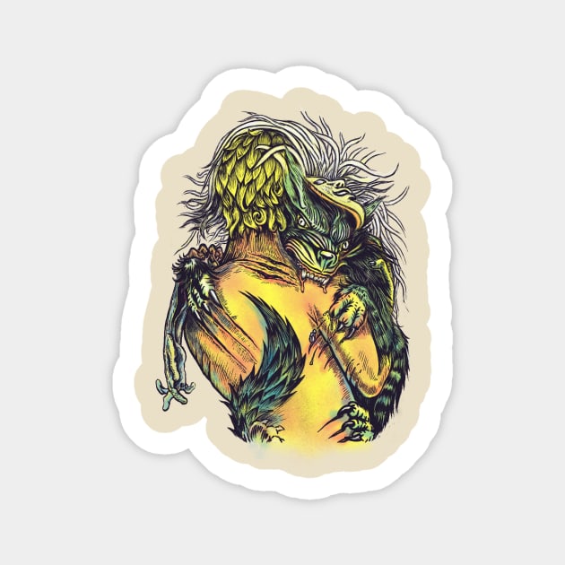 wolfundermanskin Sticker by uwanlibner